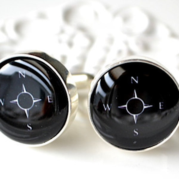 Compass Cufflinks Etsy UK