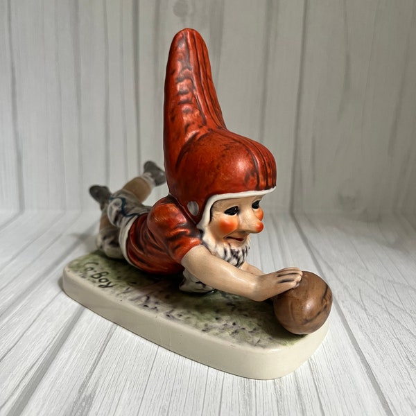 Vintage Goebel CO-BOY Tommy Football Player Gnome