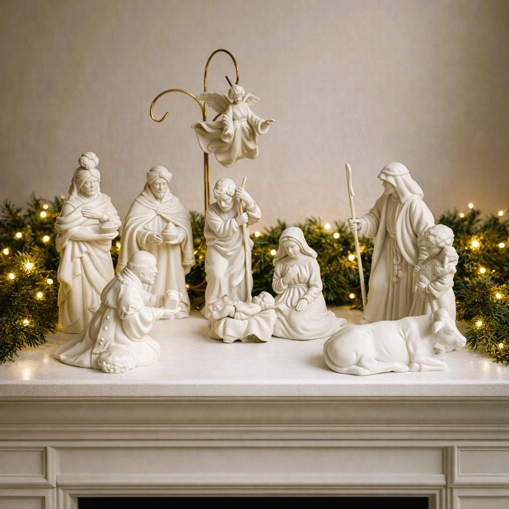 ポーセリン製クリスマスナティビティセット Avon Nativity Set - Etsy