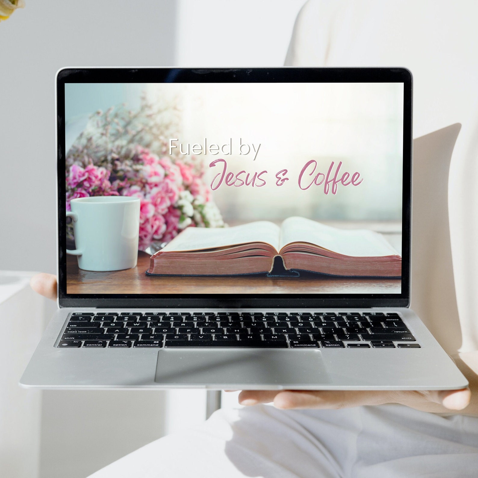 4k Fueled by Jesus and Coffee Desktop Wallpaper Christian Computer ...