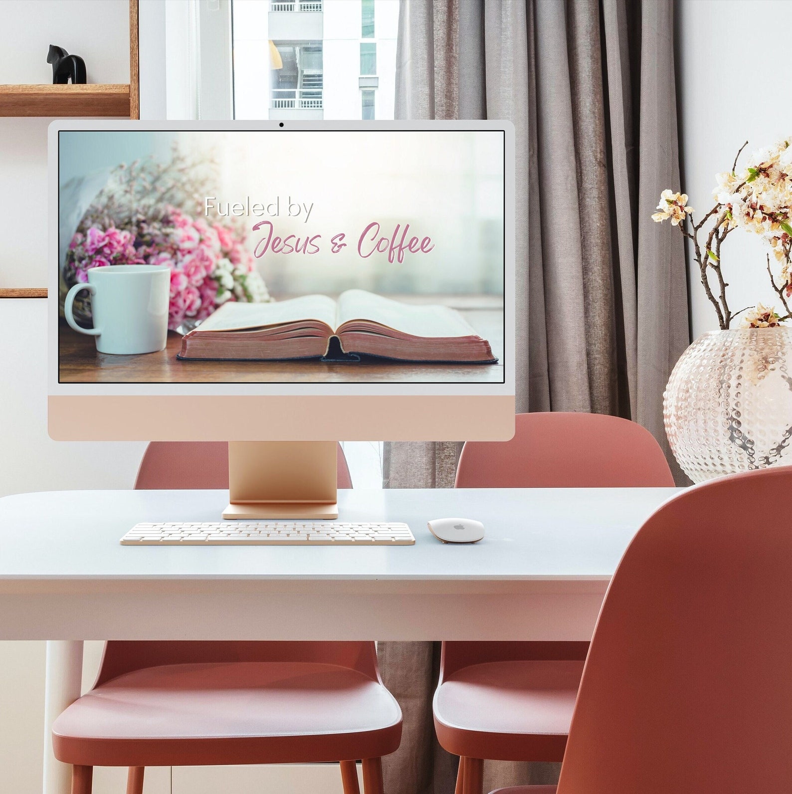 4k Fueled by Jesus and Coffee Desktop Wallpaper Christian Computer ...