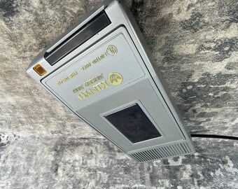 Vtg Kinyo VHS Video Cassette Rewinder UV-413 Super Slim Black Silver Retro Tech