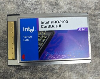 Intel PRO/100 CardBus II Pcmcia Ethernet Adapter 32-bit 10/100 Lan Mbla 3300