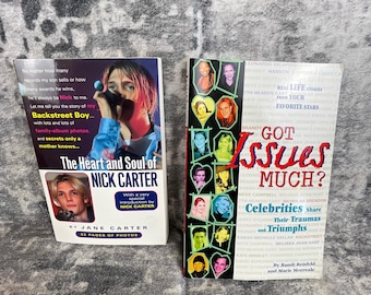 Vtg 90s Y2K Nick Carter Backstreet Boys Book Lot Got Issues Much Teen Pop
