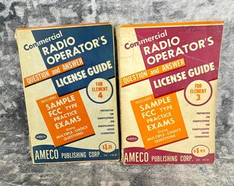 Guía para la obtención de la licencia de operador de radio comercial de Ameco, Elemento 3, Libro de examen de la FCC de 1968