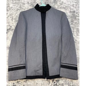 west point dress grey Vtg Military Academy Mens 38 Cadet Jacket Gray Wool Uniform 151A Top EllieWilde