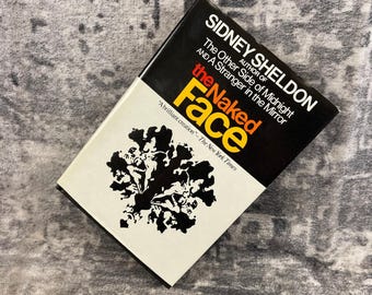 Vtg Sidney Sheldon The Naked Face Hardcover Novel 1970s Thriller Mystery Crime