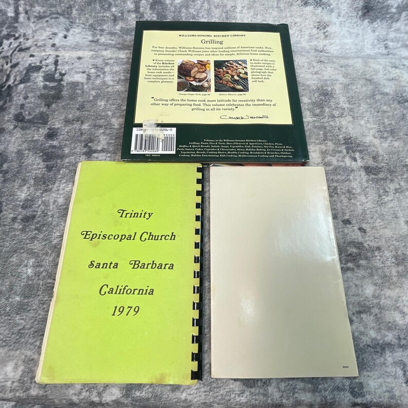 Quick Bread Cookbook Vintage Quick Natural Bread Book Grilling Cookbook Lot of 3 Spiral ...