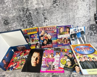NSYNC Justin Timberlake Vintage Magazine Lot Tiger Beat All Access 90s Y2K 7pc