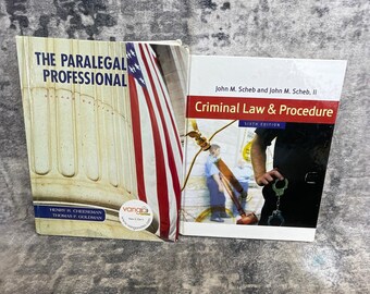 2 Law Textbooks Paralegal Professional 2nd Ed & Criminal Law Procedure 6th Ed
