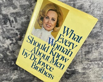 Libro antiguo de la Dra. Joyce Brothers: Lo que toda mujer debería saber sobre los hombres (1981)