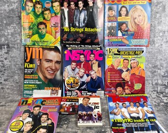 Vtg NSYNC Magazine Lot 90s Y2K Justin Timberlake YM Teen All Access Fan Guide