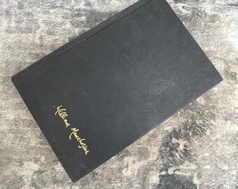 William Manchester Hardcover Book Vintage History Biography Black Cloth Binding