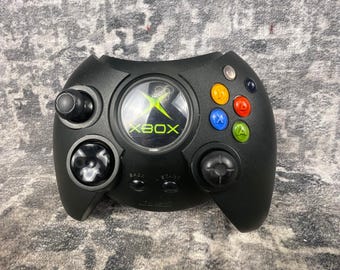 Vtg Original Microsoft Xbox Duke Controller OEM Wired Tested Retro Games