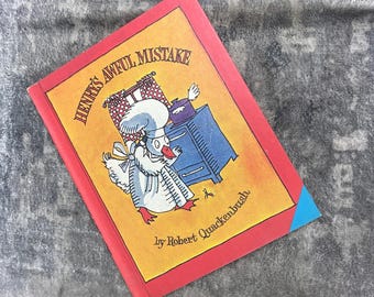 Vtg Henry's Awful Mistake Robert Quackenbush Hardcover Book Children