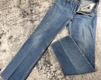 Vtg Levi's 517 Orange Tab Made in USA Light Wash Jeans 36x34 Westerncore 90s