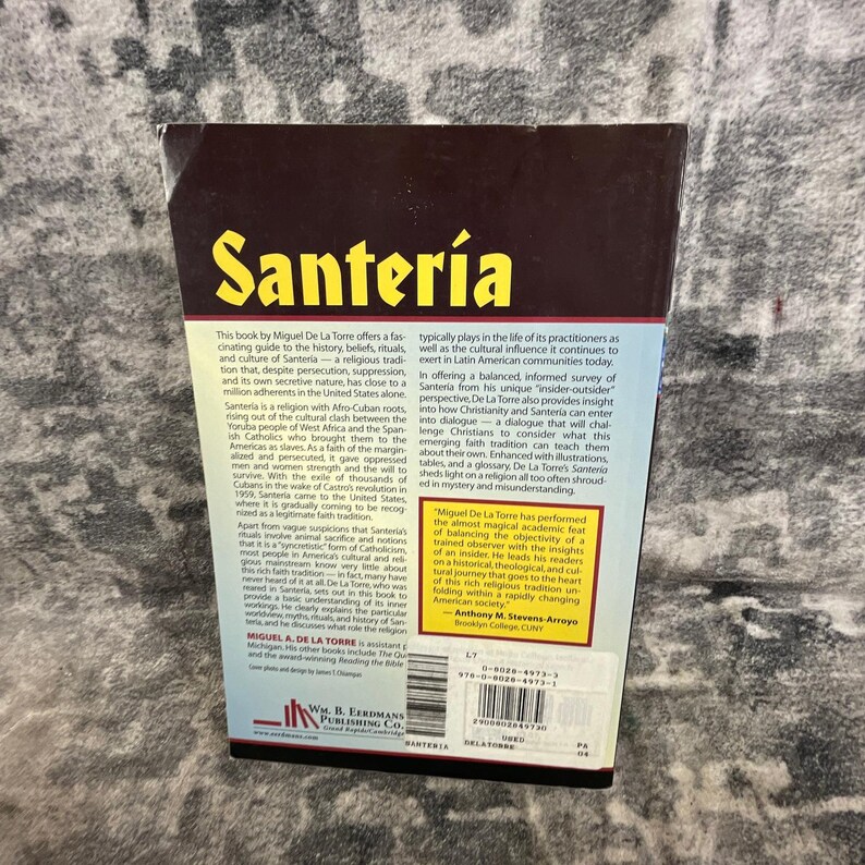 Santeria Beliefs Rituals Miguel De La Torre Afro-Cuban Religion Book History immagine 2