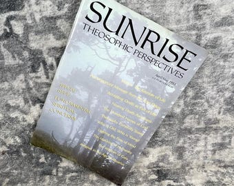 Revista Sunrise, 1993. Preocupaciones espirituales fundamentales. Teosofía.
