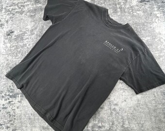 Vtg Hanes Apollo 11 Mens Large  Celebrating 25 Years T Shirt  Black Rockwell
