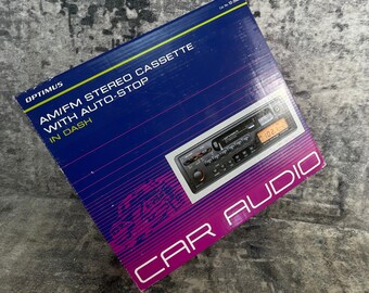 Vtg Optimus AM/FM Stereo Cassette Player Auto-Stop In Dash 12-2009