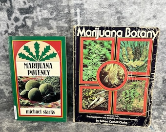 Colección de libros sobre botánica, potencia y botánica de la marihuana (1977-1981) - Referencia sobre cannabis