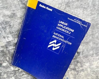 Manual de aplicaciones lineales vintage de National Semiconductor, volumen 2, azul, década de 1970.