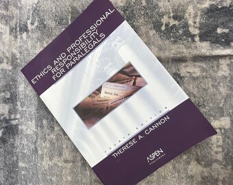 Ethics and Professional Responsibility for Paralegals Therese Cannon 4th Ed