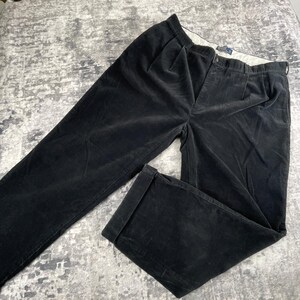Ralph Lauren Pleated Corduroy Pants - Etsy
