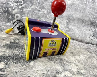 Vtg Namco Plug & Play TV Games Arcade Joystick Purple Yellow Pac-Man Galaxian