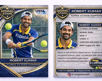 Gepersonaliseerde tennisruilkaart | Aangepast sportcadeau, teamaandenken