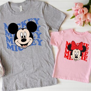 Minnie and Mickey Shirt, Disney Matching Shirt, Disney Shirts for Kids, Disneyworld T-shirts, Disney Family Gifts, Best Disney Trip Shirt image 1