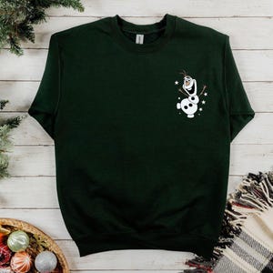 Sudadera minimalista de Disneyland, sudadera con bolsillo de Frozen, sudadera de Olaf, sudadera de Elsa, sudadera de Olaf de Frozen, sudadera de cumpleaños de Frozen de Disney imagen 3