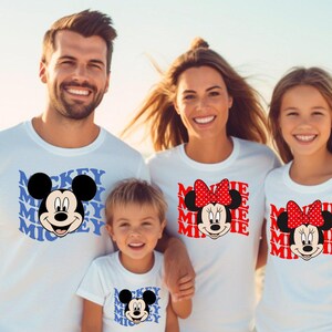 Minnie and Mickey Shirt, Disney Matching Shirt, Disney Shirts for Kids, Disneyworld T-shirts, Disney Family Gifts, Best Disney Trip Shirt image 4