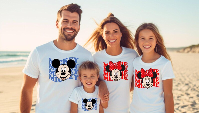 Minnie and Mickey Shirt, Disney Matching Shirt, Disney Shirts for Kids, Disneyworld T-shirts, Disney Family Gifts, Best Disney Trip Shirt image 4