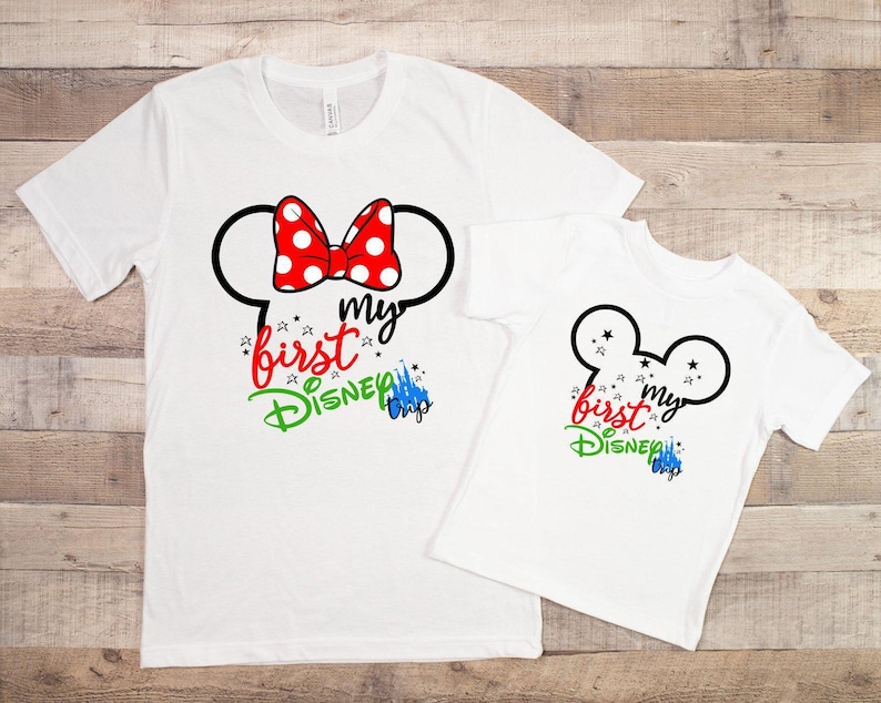 My First Disney Trip Shirt, Disneyland T-shirt, Disney Family Vacation Shirt, Magic Kingdom Shirt, Disney Couple Trip Tee, Disney World Gift image 3