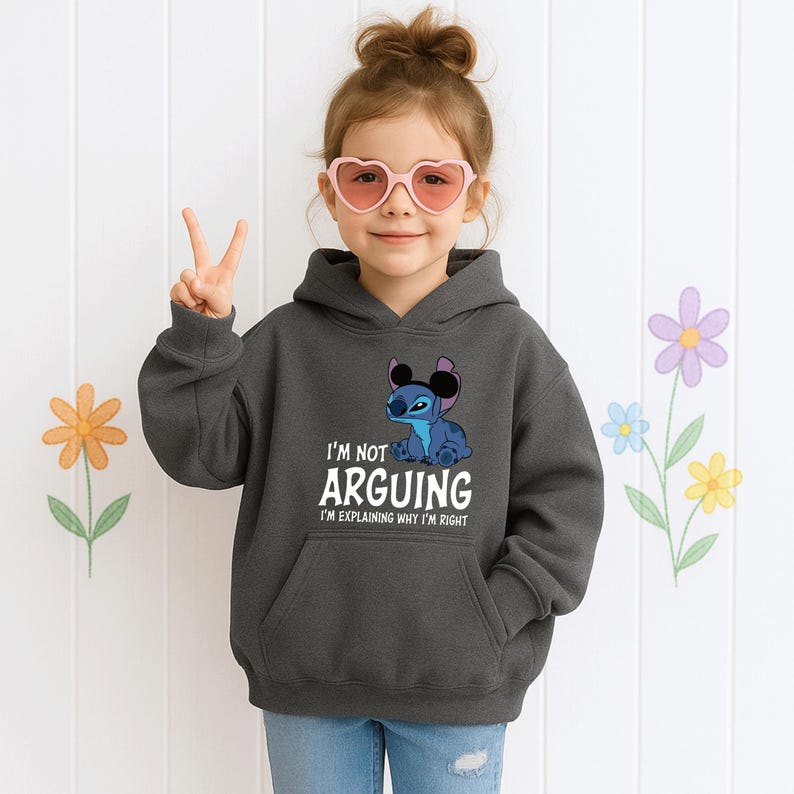 Stitch I'm Not Arguing Hoodie, Disney Stitch Hoodie, Stitch Disneyworld Hoodie, Disney Vacation Hoodie, Funny Disneyworld Stitch Hoodie afbeelding 1
