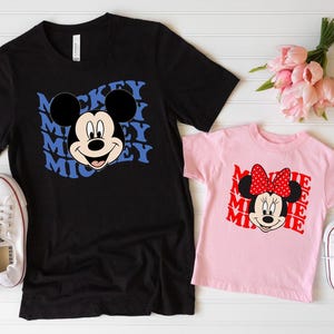 Minnie and Mickey Shirt, Disney Matching Shirt, Disney Shirts for Kids, Disneyworld T-shirts, Disney Family Gifts, Best Disney Trip Shirt image 3