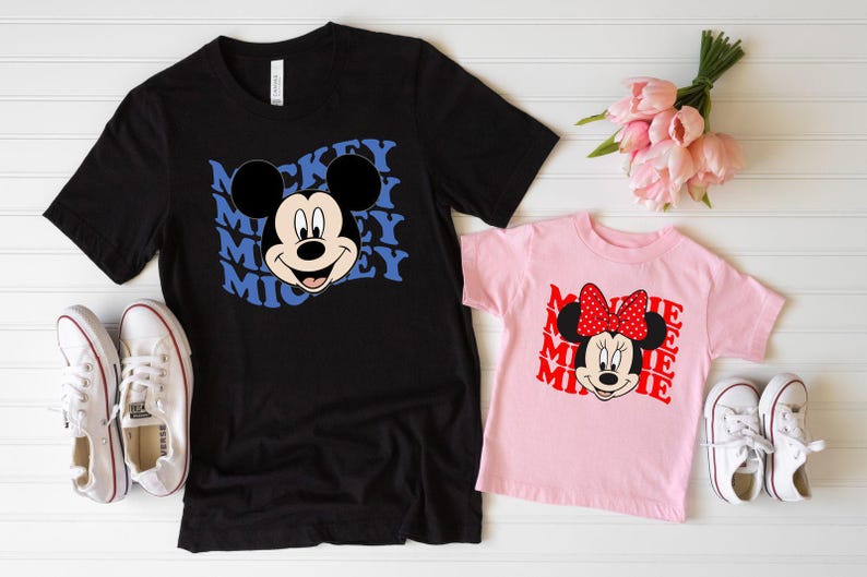 Minnie and Mickey Shirt, Disney Matching Shirt, Disney Shirts for Kids, Disneyworld T-shirts, Disney Family Gifts, Best Disney Trip Shirt image 3