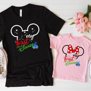 My First Disney Trip Shirt, Disneyland T-shirt, Disney Family Vacation Shirt, Magic Kingdom Shirt, Disney Couple Trip Tee, Disney World Gift image 2