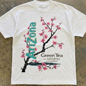 トップス greeny Arizona flower tee Arizona Green Tea Shirt - Etsy