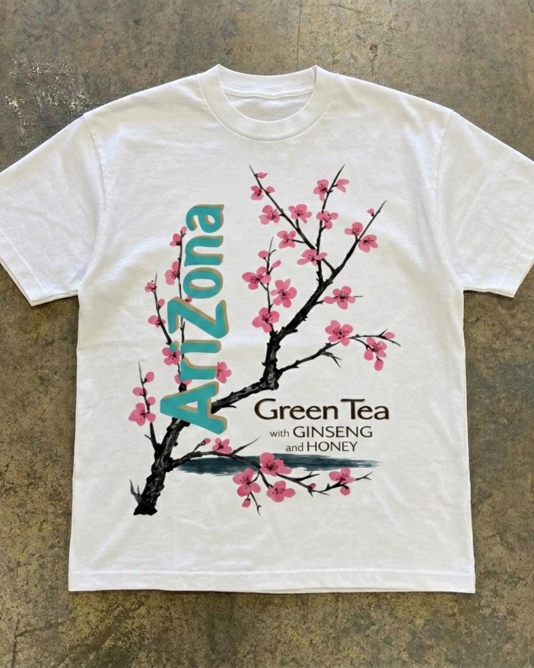 トップス greeny Arizona flower tee Arizona Green Tea Shirt - Etsy UK