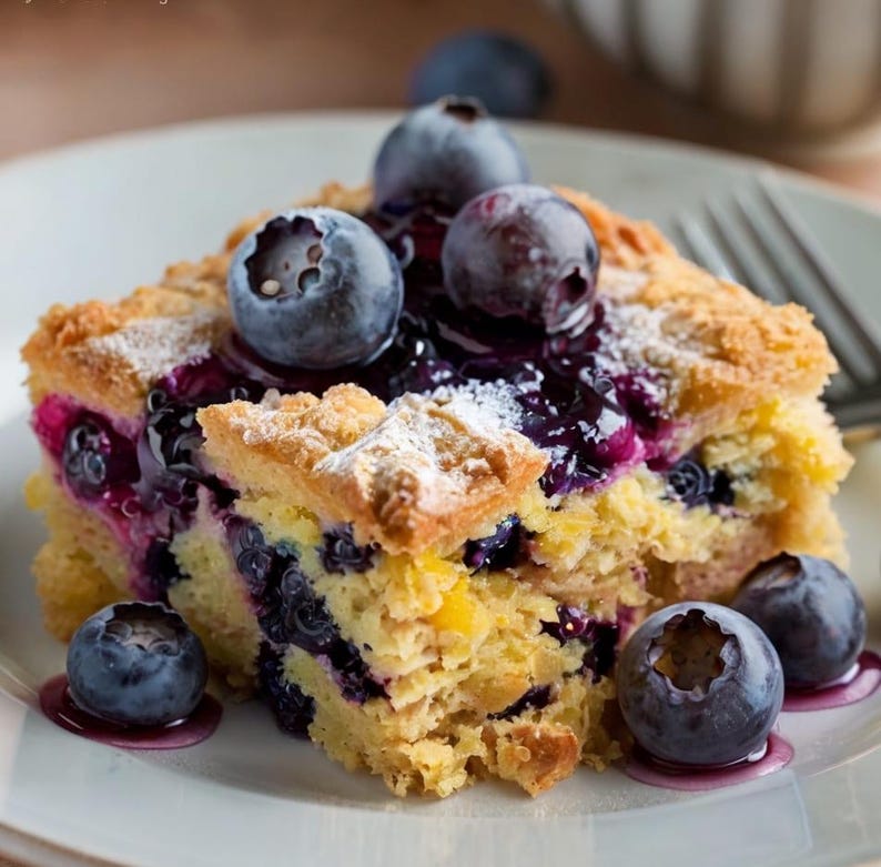 BEST RECIPE for Lemon Blueberry Cheesecake Dump Cake Download. - Etsy