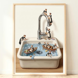 Decorazioni murali per il bagno / Arredamento per la toilette / Opere d'arte minimaliste per il bagno / Poster moderno per la toilette / Stampa unica per la casa