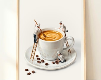 Espresso Wall Art | Coffee Print | Kitchen Wall Decor | Coffee Lover Gift | Espresso Poster