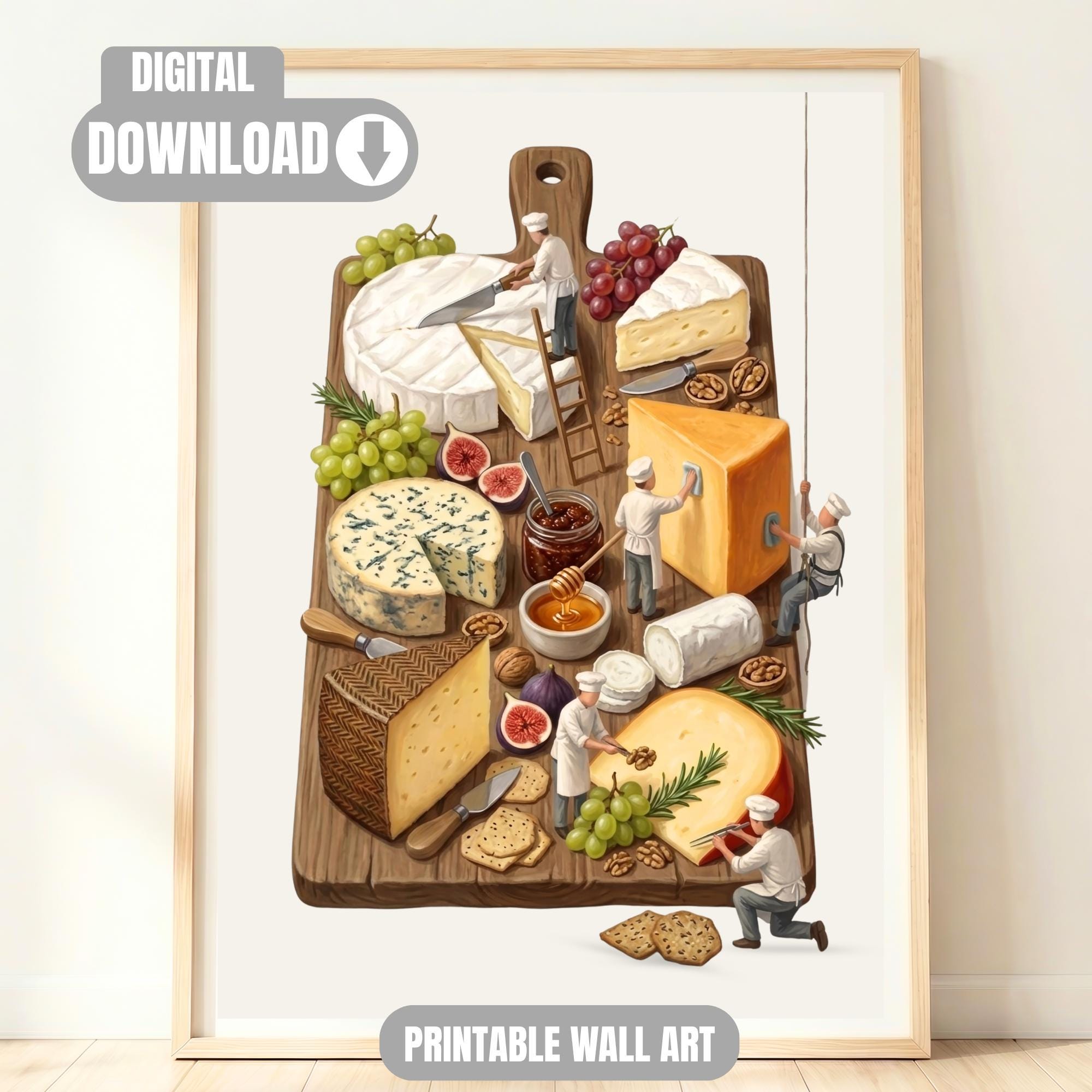 Cheese Poster Wall Art - Etsy