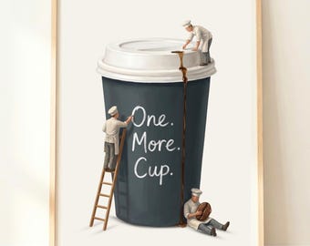 Cafe Wall Art | Coffee Shop Print | Barista Decor | Coffee Machine Poster