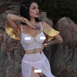 angel in white sexy lingerie Shop Angel Lingerie & Kawaii Cosplay Accessories – MOEFLAVOR