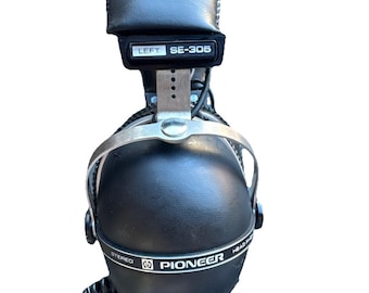 Cuffie stereo vintage Pioneer SE-305, testate e funzionanti, anni '70, modello "Coconuts".