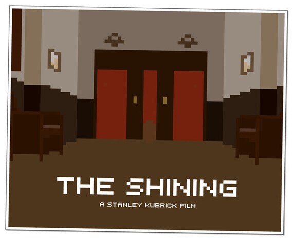 Items Similar To The Shining Elevator 16x20 Pixel Art