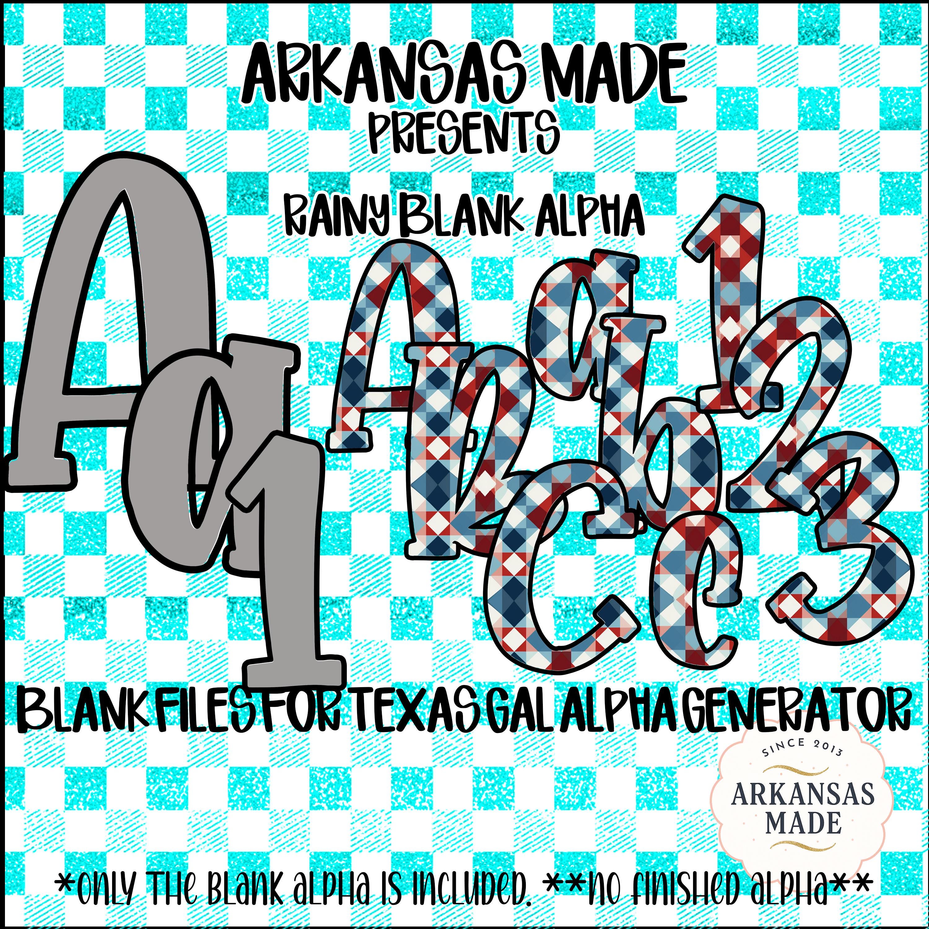 Rainy Blank Alpha PNG Digital Download for Texas Gal Alpha Generator ...
